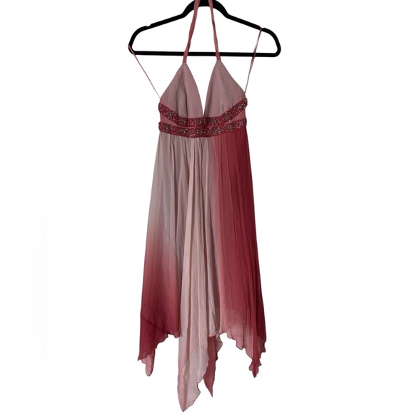 Express Dresses & Skirts - Y2K Beaded Express 100% Silk Fairy Dress